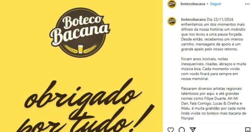 Comunicado do bar Comunicado do bar