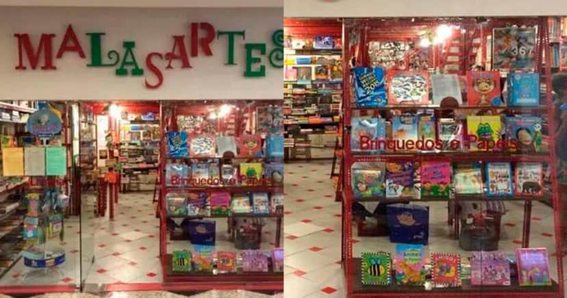 Fim da livraria Malasartes no Shopping da Gávea (Foto: Reprodução) Fim da livraria Malasartes no Shopping da Gávea (Foto: Reprodução)