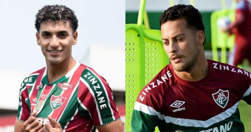 Gabriel Fuentes e Guga pelo Fluminense Gabriel Fuentes e Guga pelo Fluminense