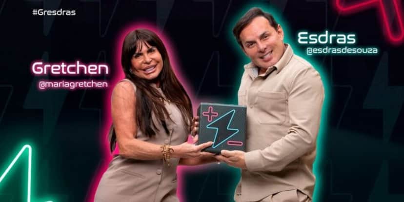 Gretchen e Esdras (Foto: Record) Gretchen e Esdras (Foto: Record)