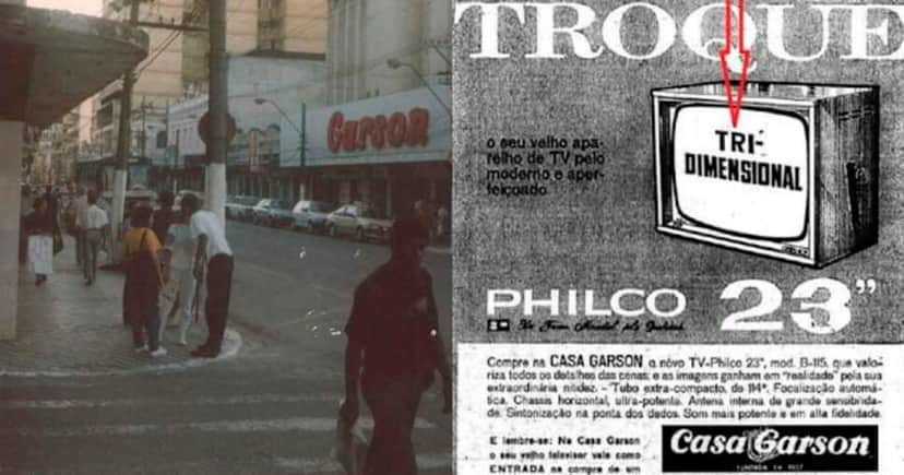 Loja e propaganda da Casa Garson (Foto: Reprodução) Loja e propaganda da Casa Garson (Foto: Reprodução)
