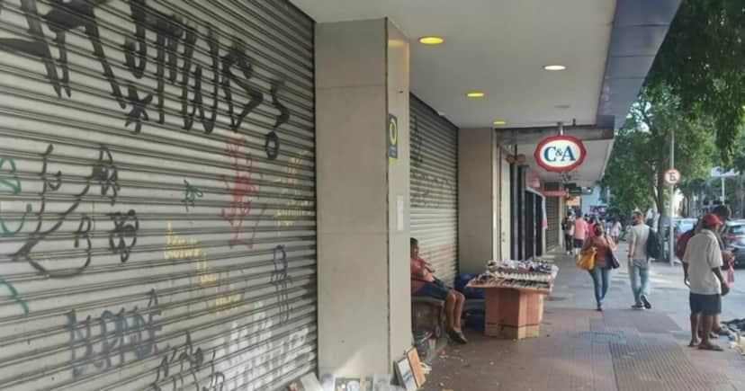 Loja fechada da C&A Loja fechada da C&A