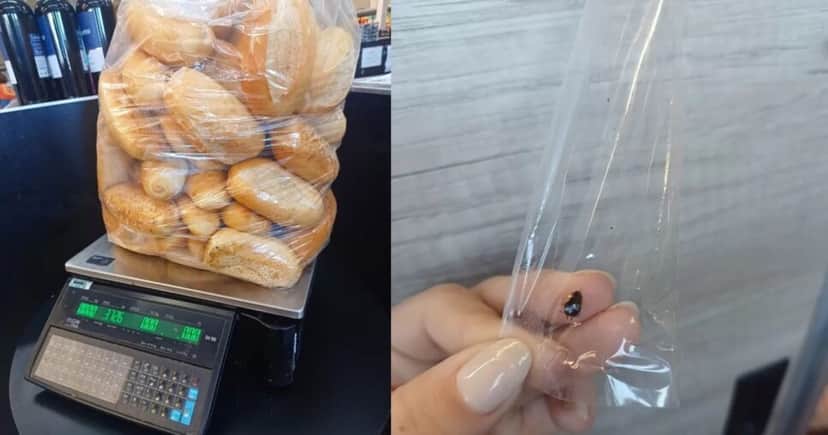 Pães descartados após situação insalubre (Foto Reprodução/Tv Foco/O Dia) Pães descartados após situação insalubre (Foto Reprodução/Tv Foco/O Dia)