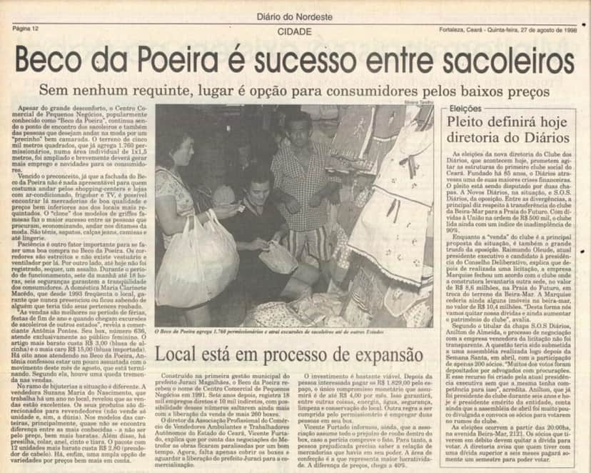 Reportagem mostra relação dos fortalezenses com o Beco da Poeira Reportagem mostra relação dos fortalezenses com o Beco da Poeira