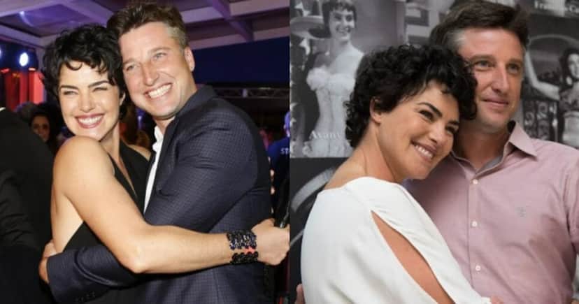 A ex-atriz da Globo ao lado de marido (Foto: Reprodução/Montagem TV Foco) A ex-atriz da Globo ao lado de marido (Foto: Reprodução/Montagem TV Foco)