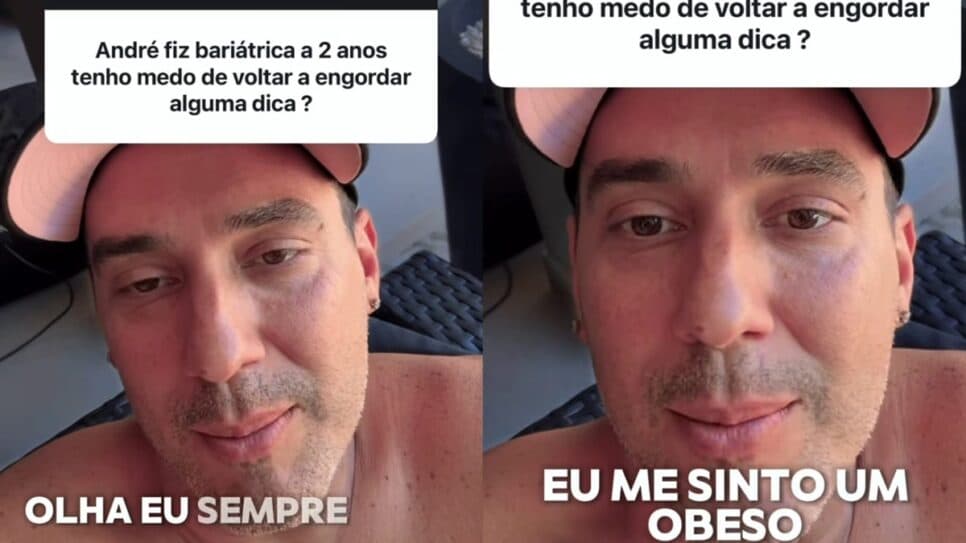 Apresentador expõe luta contra obesidade diariamente (Foto: Reprodução/ Instagram/ Motagem) Apresentador expõe luta contra obesidade diariamente (Foto: Reprodução/ Instagram/ Motagem)