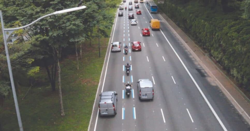 Nova lei das faixas é implementada em São Paulo (Foto: Divulgação) Nova lei das faixas é implementada em São Paulo (Foto: Divulgação)