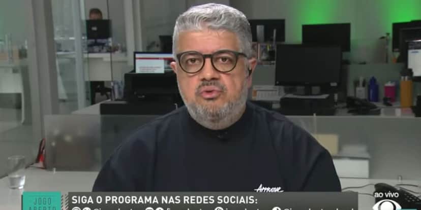 Héverton Guimarães está sempre presente no Jogo Aberto (Reprodução: Band) Héverton Guimarães está sempre presente no Jogo Aberto (Reprodução: Band)