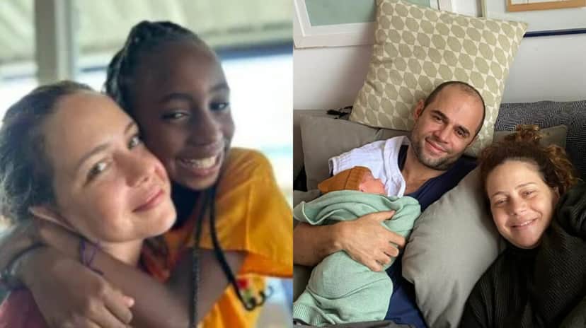 A ex-atriz da Globo ao lado de sua família (Foto: Reprodução/Montagem TV Foco) A ex-atriz da Globo ao lado de sua família (Foto: Reprodução/Montagem TV Foco)