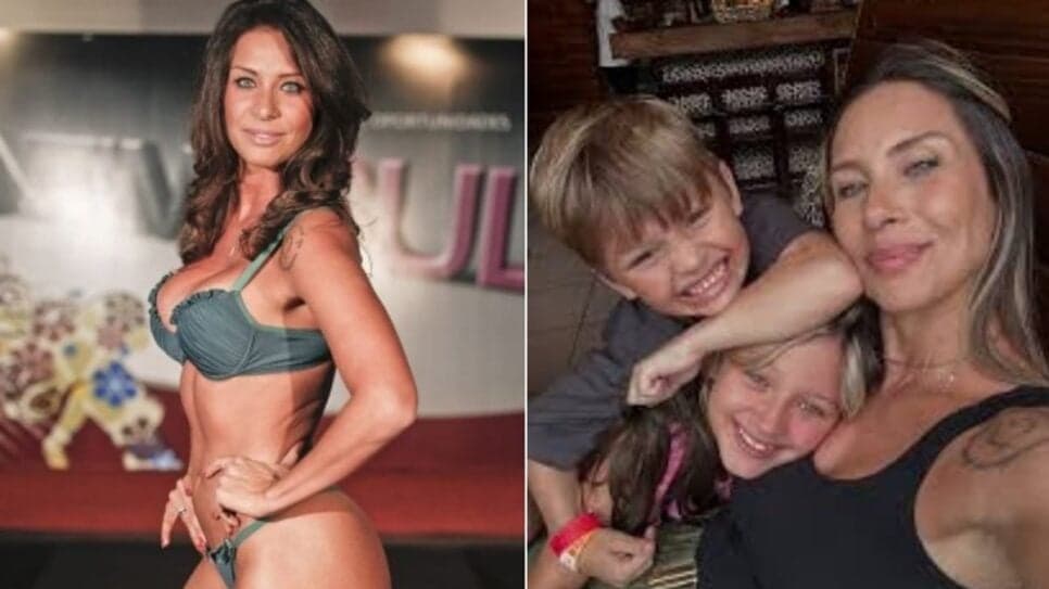 Lizi Benites, a Piu-Piu hoje com seus filhos (Foto: Reprodução/ Internet/ Instagram/ Montagem) Lizi Benites, a Piu-Piu hoje com seus filhos (Foto: Reprodução/ Internet/ Instagram/ Montagem)
