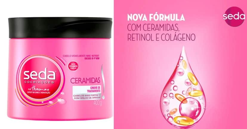 Seda Ceramidas (Foto Reprodução/Montagem/Tv Foco/ML/Beleza na Web) Seda Ceramidas (Foto Reprodução/Montagem/Tv Foco/ML/Beleza na Web)