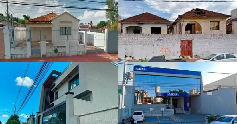 A casa no estilo colonial e a de arquitetura art déco (Foto: Reprodução/ Internet) A casa no estilo colonial e a de arquitetura art déco (Foto: Reprodução/ Internet)