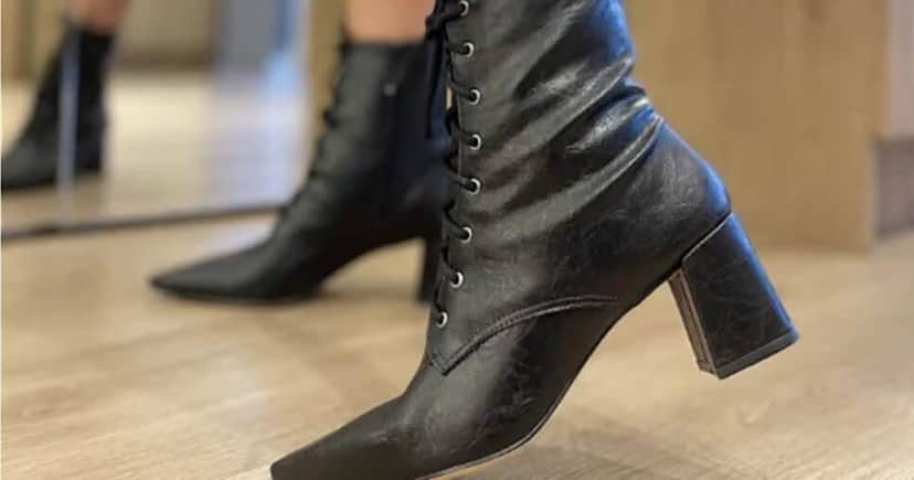 Modelo de Bota de bico fino - Foto: Internet Modelo de Bota de bico fino - Foto: Internet