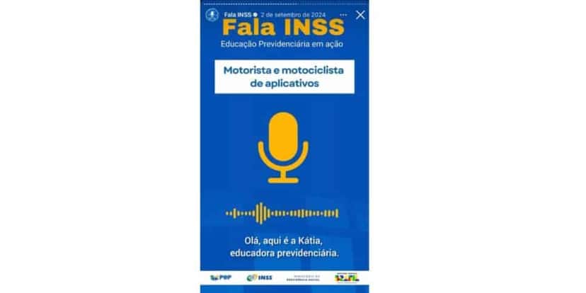 Comunicado do INSS sobre motoristas (Fotos: Reproduções / Instagram) Comunicado do INSS sobre motoristas (Fotos: Reproduções / Instagram)