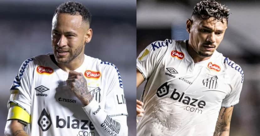 Dupla de Neymar com Tiquinho no Santos - Foto Reprodução Internet Dupla de Neymar com Tiquinho no Santos - Foto Reprodução Internet