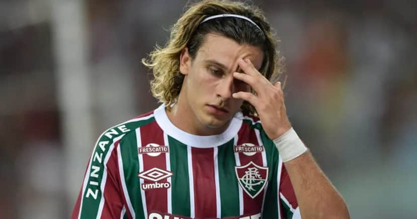 Agustín Canobbio em ação pelo Fluminense (Foto: Thiago Ribeiro/AGIF) Agustín Canobbio em ação pelo Fluminense (Foto: Thiago Ribeiro/AGIF)