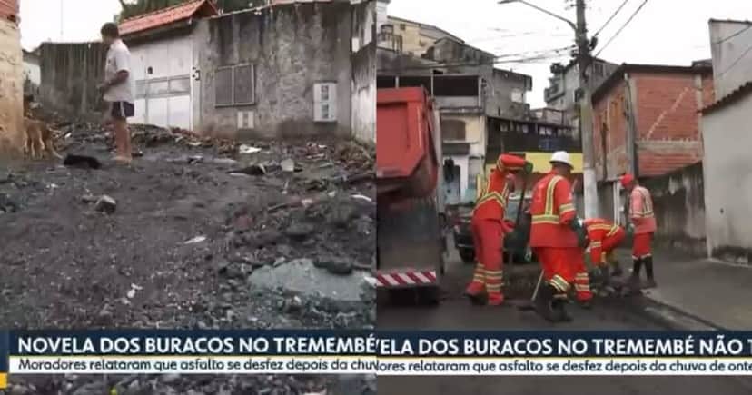 Bom Dia São Paulo mostra trabalho da Prefeitura de São Paulo (Foto: Reprodução/Montagem TV Foco) Bom Dia São Paulo mostra trabalho da Prefeitura de São Paulo (Foto: Reprodução/Montagem TV Foco)