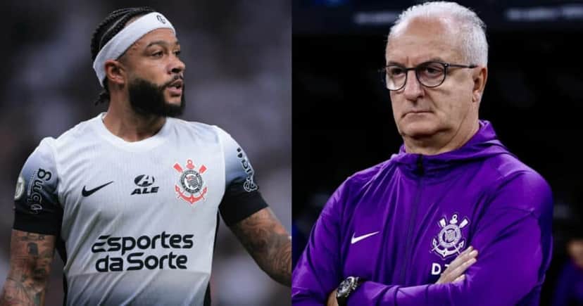 Dorival Jr sofre com saída de Depay e +3 craques no Corinthians (Foto: Reprodução/Montagem TV Foco) Dorival Jr sofre com saída de Depay e +3 craques no Corinthians (Foto: Reprodução/Montagem TV Foco)