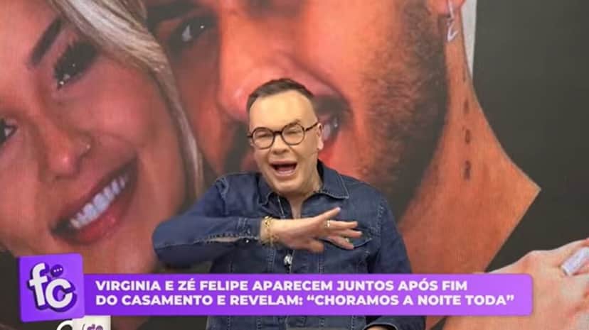 Felipeh Campos fala da similaridade de separação de Virginia e Zé Felipe com casal de jornalistas (Foto: Reprodução/ FC, YouTube) Felipeh Campos fala da similaridade de separação de Virginia e Zé Felipe com casal de jornalistas (Foto: Reprodução/ FC, YouTube)