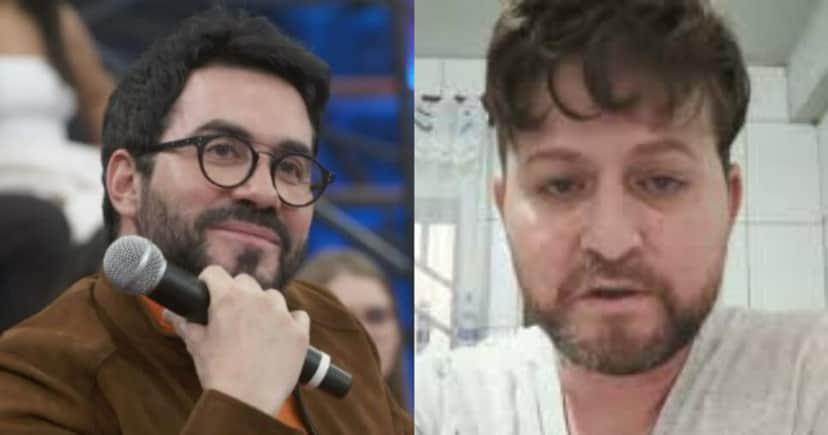 Rapaz expõe padre Fábio de Melo e diz estar vivendo um inferno (Foto: Reprodução/Montagem TV Foco) Rapaz expõe padre Fábio de Melo e diz estar vivendo um inferno (Foto: Reprodução/Montagem TV Foco)