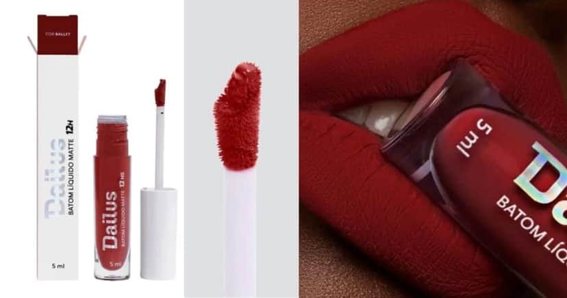 Batom líquido matte 12h na cor Ballet (Dailus) Batom líquido matte 12h na cor Ballet (Dailus)
