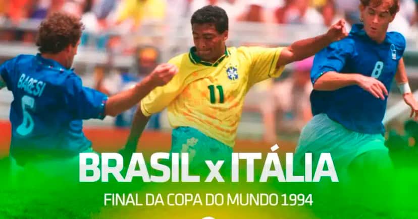 Brasil X Itália na Copa do Mundo de 1994 (Foto: Reprodução) Brasil X Itália na Copa do Mundo de 1994 (Foto: Reprodução)
