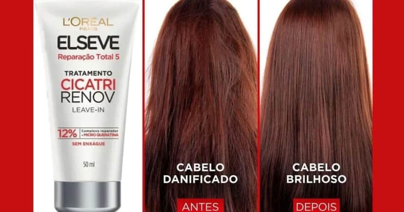 O Elseve Cicatri Renov trata e restaura até o último fio (Foto Reprodução/L'Oréal) O Elseve Cicatri Renov trata e restaura até o último fio (Foto Reprodução/L'Oréal)