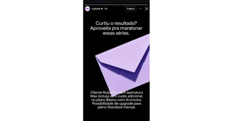 Publicação do Nubank (Foto: Reprodução / Instagram) Publicação do Nubank (Foto: Reprodução / Instagram)
