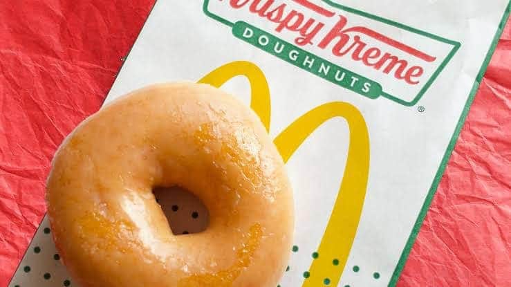Krispy Kreme era uma das opções de lanches mais deliciosas oferecidas pelo McDonald's Krispy Kreme era uma das opções de lanches mais deliciosas oferecidas pelo McDonald's