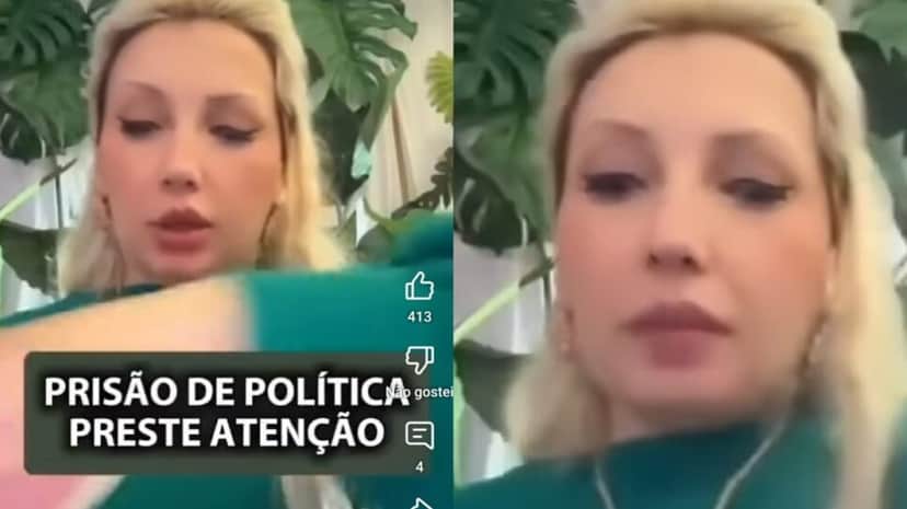 Chaline Grazik prevê prisão de mulher e homem da política (Foto: Reprodução/ YouTube/ Montagem) Chaline Grazik prevê prisão de mulher e homem da política (Foto: Reprodução/ YouTube/ Montagem)