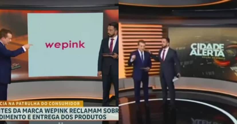 Celso Russomanno, no Cidade Alerta, fala sobre Wepink de Virginia Fonseca (Foto: reprodução/Montagem TV Foco) Celso Russomanno, no Cidade Alerta, fala sobre Wepink de Virginia Fonseca (Foto: reprodução/Montagem TV Foco)