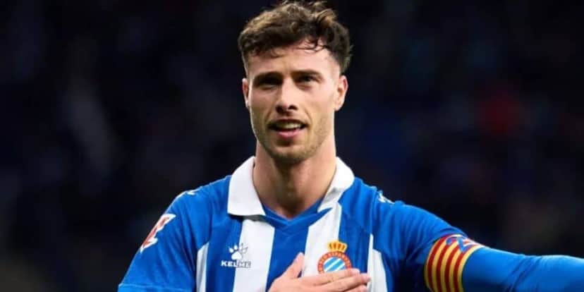 Javi Puado defende o Espanyol da Espanha (Reprodução: Alex Caparros) Javi Puado defende o Espanyol da Espanha (Reprodução: Alex Caparros)