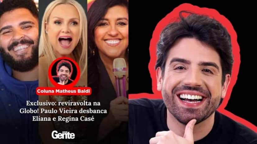 Jornalista Matheus Baldi em sua coluna e redes socias para a IstoÉ Gente (Foto: Reprodução/ Instagram/ Montagem) Jornalista Matheus Baldi em sua coluna e redes socias para a IstoÉ Gente (Foto: Reprodução/ Instagram/ Montagem)