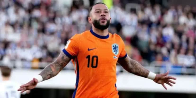 Memphis Depay se tornou o artilheiro da história da Holanda (Reprodução: Instagram) Memphis Depay se tornou o artilheiro da história da Holanda (Reprodução: Instagram)