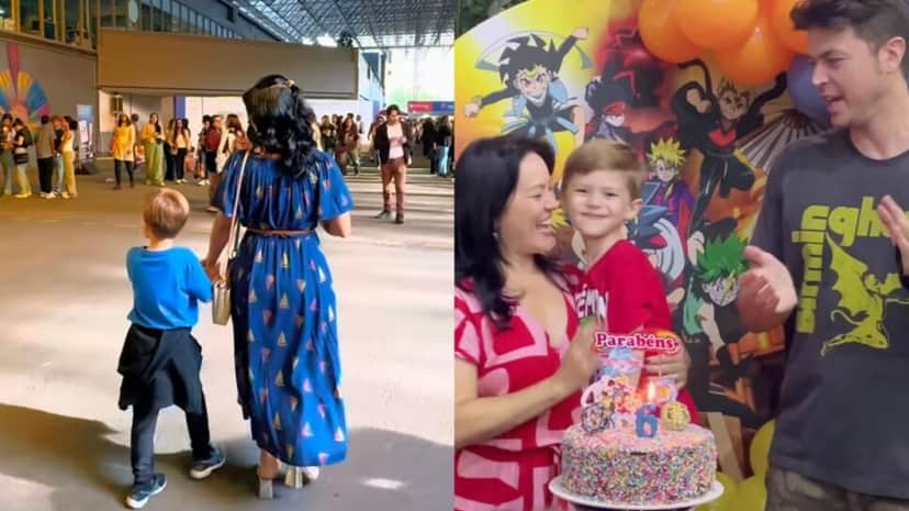 A ex-apresentadora com o filho e o marido (Foto: Reprodução/ Instagram/ Montagem TV Foco) A ex-apresentadora com o filho e o marido (Foto: Reprodução/ Instagram/ Montagem TV Foco)
