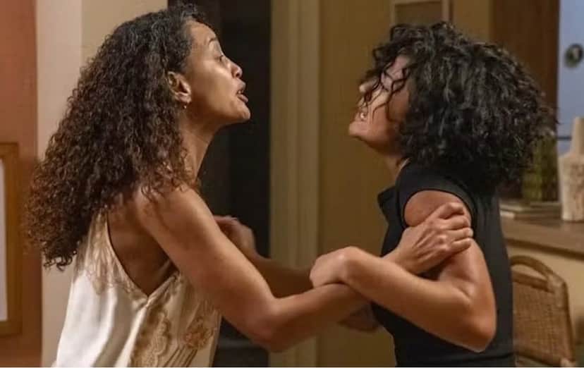 Raquel (Taís Araujo) vai partir para cima de Maria de Fátima (Bella Campos) em Vale Tudo (Foto: Reprodução / Globo) Raquel (Taís Araujo) vai partir para cima de Maria de Fátima (Bella Campos) em Vale Tudo (Foto: Reprodução / Globo)