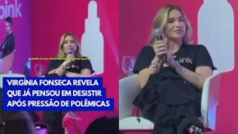Virginia em conferência faz desabafo diante de polêmicas (Foto: Reprodução/ Instagram/ Metropolitana FM) Virginia em conferência faz desabafo diante de polêmicas (Foto: Reprodução/ Instagram/ Metropolitana FM)