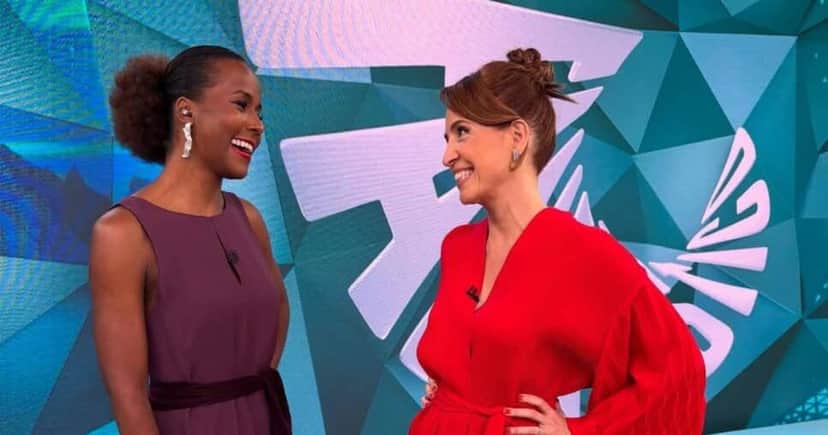 Maju Coutinho e Poliana Abritta no Fantástico (Foto: Reprodução / Instagram) Maju Coutinho e Poliana Abritta no Fantástico (Foto: Reprodução / Instagram)
