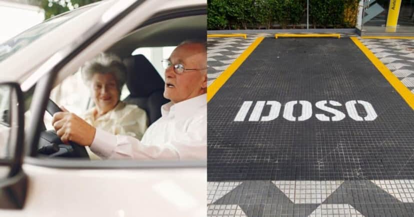 Idosos / Estacionamento - (Foto: Montagem/TV Foco) Idosos / Estacionamento - (Foto: Montagem/TV Foco)