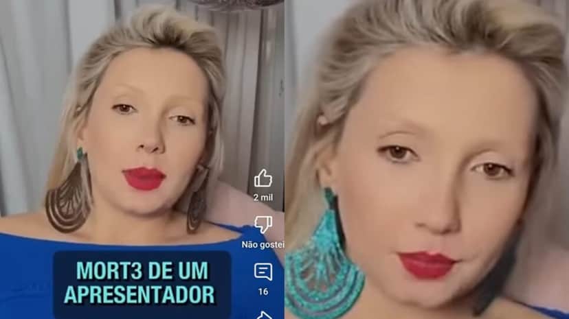 Chaline Grazik, sensitiva famosa, expõe previsão de morte de apresentador amado da TV (Foto: Reprodução/ YouTube/ Montagem) Chaline Grazik, sensitiva famosa, expõe previsão de morte de apresentador amado da TV (Foto: Reprodução/ YouTube/ Montagem)