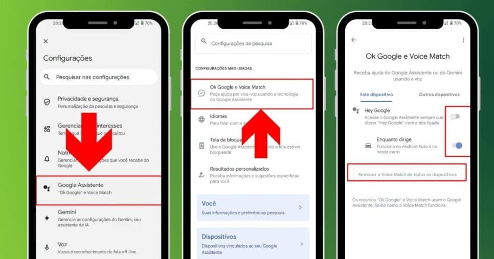 Como desativar o Google Assistente (Foto Reprodução/Olhar Digital) Como desativar o Google Assistente (Foto Reprodução/Olhar Digital)