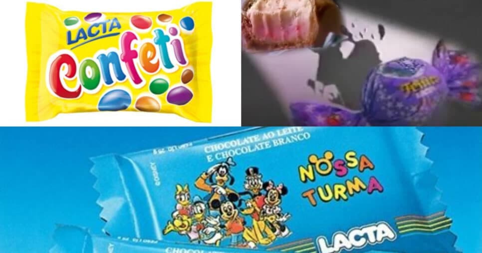 Esses chocolates da Lacta não estão mais nos mercados (Foto: Reprodução/Montagem TV Foco) falência Esses chocolates da Lacta não estão mais nos mercados (Foto: Reprodução/Montagem TV Foco) falência