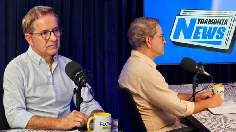 Apresentador comanda o "Tramontina News", no canal Flow News, do YouTube (Foto: Reprodução/ Instagram/ Montagem) Apresentador comanda o "Tramontina News", no canal Flow News, do YouTube (Foto: Reprodução/ Instagram/ Montagem)