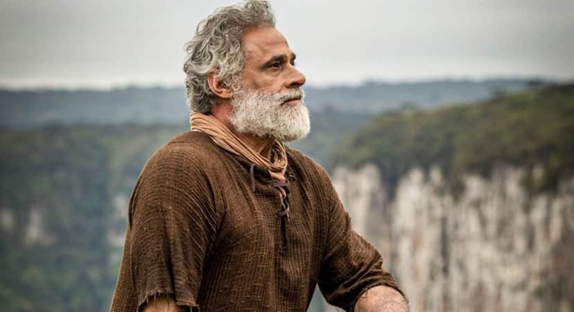 Galã viveu Noé em novela bíblica da Record, seu último trabalho na TV até agora (Foto: Reprodução/ Record) Galã viveu Noé em novela bíblica da Record, seu último trabalho na TV até agora (Foto: Reprodução/ Record)