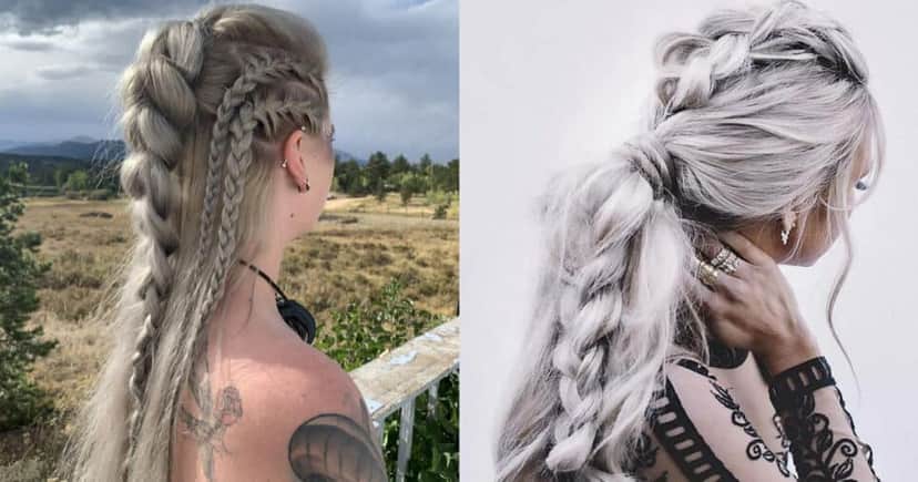 Penteados em cabelo branco (Foto: Reprodução/Montagem TV Foco) Penteados em cabelo branco (Foto: Reprodução/Montagem TV Foco)