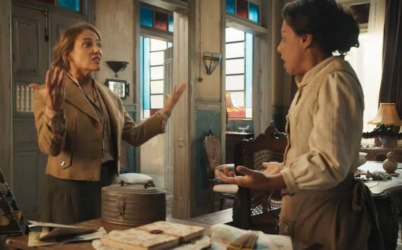 Zulma (Heloisa Périssé) e Zenaide (Evelyn Castro) em Êta Mundo Melhor! (Foto: Reprodução / Globo) Zulma (Heloisa Périssé) e Zenaide (Evelyn Castro) em Êta Mundo Melhor! (Foto: Reprodução / Globo)
