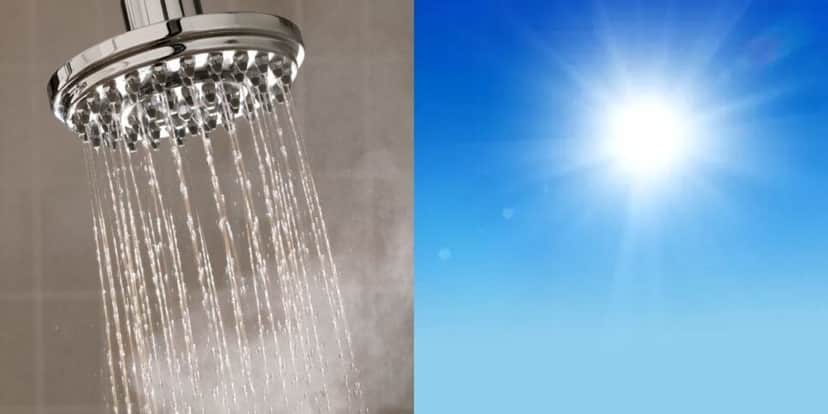 Evite água quente e exposição ao sol (Reprodução: Montagem TV Foco) Evite água quente e exposição ao sol (Reprodução: Montagem TV Foco)