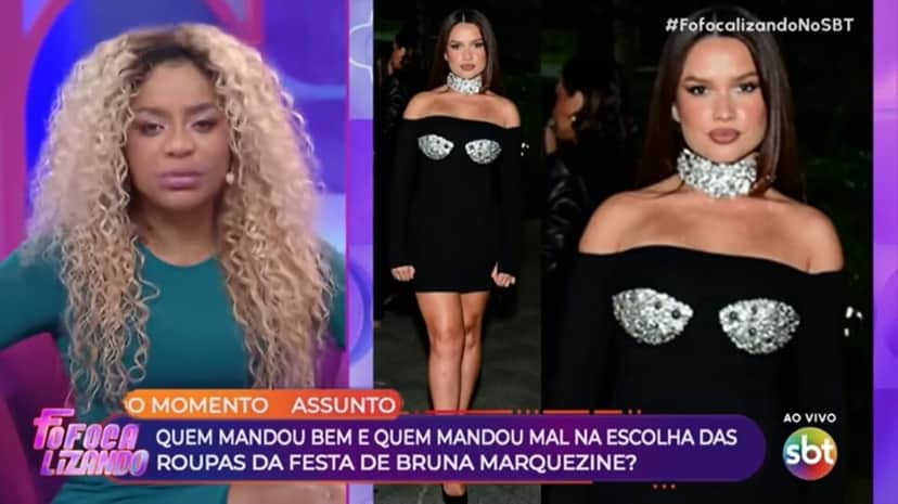 Cariúcha detona look de Juliette Freire em festa de Marquezine (Foto: Reprodução/ Fofocalizando/ SBT/ YouTube) Cariúcha detona look de Juliette Freire em festa de Marquezine (Foto: Reprodução/ Fofocalizando/ SBT/ YouTube)