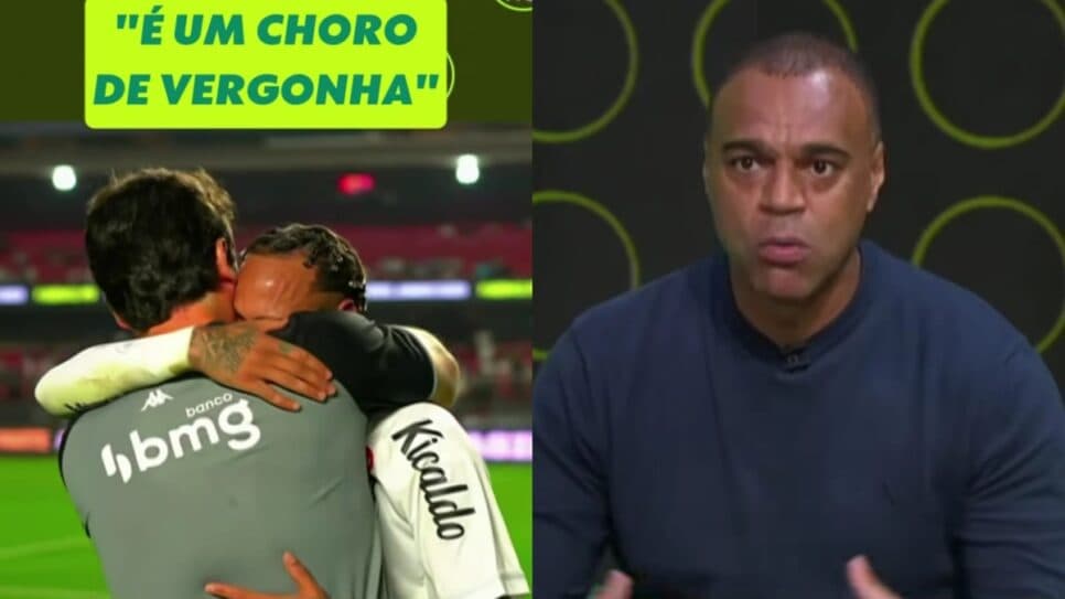 Denílson expõe choro de Neymar no MorumBis após derrota avassaladora do Santos pelo Vasco e diz o que pensa (Foto: Reprodução/ Sportv/ GE/ Instagram/ Montagem) Denílson expõe choro de Neymar no MorumBis após derrota avassaladora do Santos pelo Vasco e diz o que pensa (Foto: Reprodução/ Sportv/ GE/ Instagram/ Montagem)