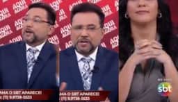 Geraldo Luís faz apresentadora do SBT respirar fundo com o que diz e desconforto é exposto: “Sai fora”